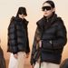 "Unisex Black Puffer Jacket – Long & Short Hooded Down Coat, Warm Winter Essential (S-XXXL)"_voghion.com