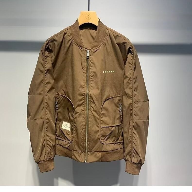 Beyzbol yaka rahat ceket erkek ilkbahar ve sonbahar yeni trend şık ve üst düzey erkek iş giyim ceketi_voghion.com