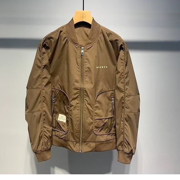 Beyzbol yaka rahat ceket erkek ilkbahar ve sonbahar yeni trend şık ve üst düzey erkek iş giyim ceketi_voghion.com