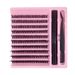 Eyelash Set Black tweezers glue Hot melt hair DIY single cluster false eyelashes_voghion.com