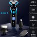 Shavers For Men Electric Razor Wet/Dry Rechargeable Rotary Cordless USB Charging_voghion.com