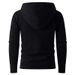 Men's Casual Hooded Sweater – Solid Color Loose Fit Knit Pullover (White, Black, Gray, Sizes M-3XL, Soft & Comfortable For Autumn & Winter)_voghion.com