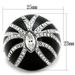 TK1679 - High polished (no plating) Stainless Steel Ring with Top Grade Crystal in Clear_voghion.com
