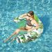 Leaf-Shaped U-Float Lounge Chair - Eco-Friendly PVC Inflatable Pool Floating Bed With Backrest (Ultra-Comfortable Quick-Dry UV-Resistant)_voghion.com