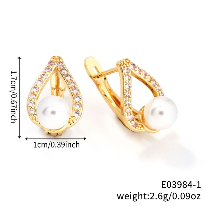 Tropfenohrringe Liebe Nachahmung Perlenohrringe Ohrringe Leichter Luxus Herbst und Winter High-End-Schmuck_voghion.com
