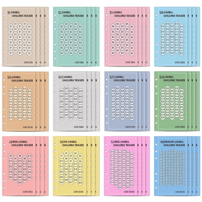 A6-Budgetplaner-Notizbuch aus PU-Leder mit Magnetverschluss, Reißverschlusstasche, 48 Kassenzetteln und Aufklebern – Alligator-Textur_voghion.com