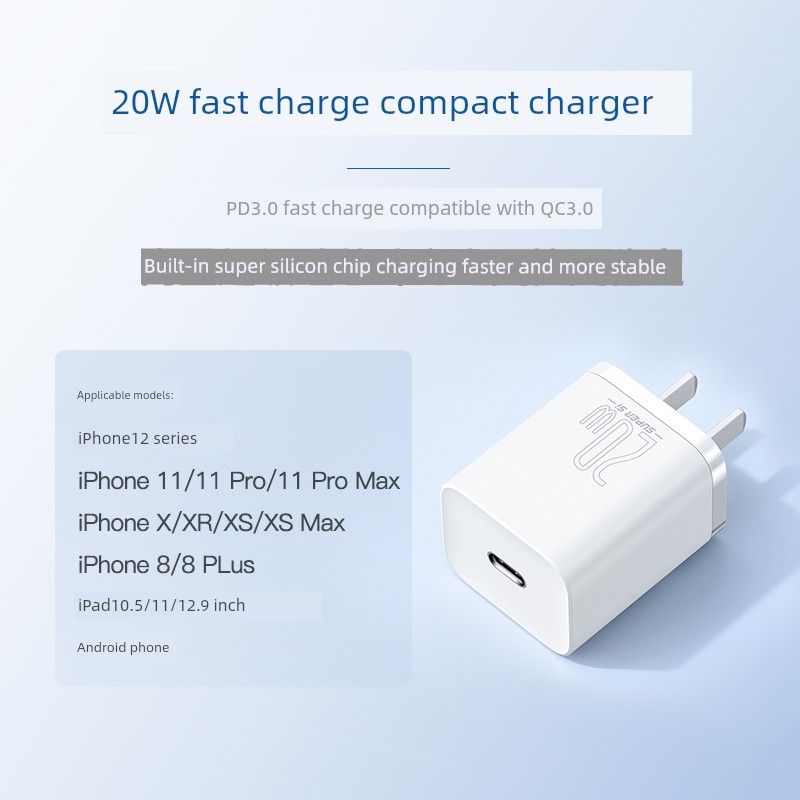 Unbeatable Quality Si Super Silicon Charger For IPhone 12 Pro Max PD Fast Charging_voghion.com