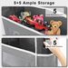 Estante de almacenamiento para sobrepuertas | Capacidad de 20 kg | Plegable, de tela no tejida | Para baño, habitación infantil y caravana | Gris_voghion.com
