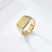Anello in acciaio al tungsteno liscio geometrico semplice stile freddo INS anello da uomo in oro al tungsteno di qualità gioielli in tungsteno Anello in tungsteno_voghion.com