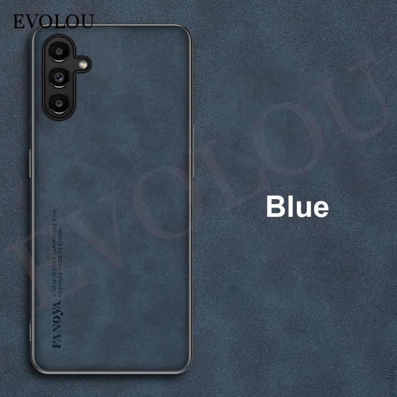 Sheepskin Leather Silicone Phone Case for Samsung Galaxy A54 A34 A14 A13 4G 5G A04 A04S M13 Lens Protection Shockproof Cover_voghion.com
