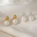 S925 hõbedast pärlkõrvarõngad naiste nišši populaarsed galvaniseeritud kullatud disainiga kõrvarõngad_voghion.com