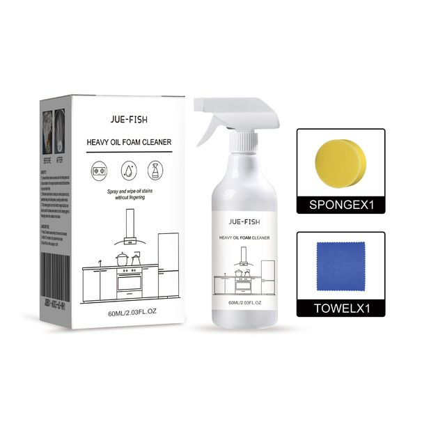 Schweröl-Schaumreiniger, Fettlöser für Küchenherde, Dunstabzugshauben, Waschbecken_voghion.com