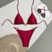 Women's Clothing Sexy Two Piece Swimsuit Solid Color Bikini Set_voghion.com