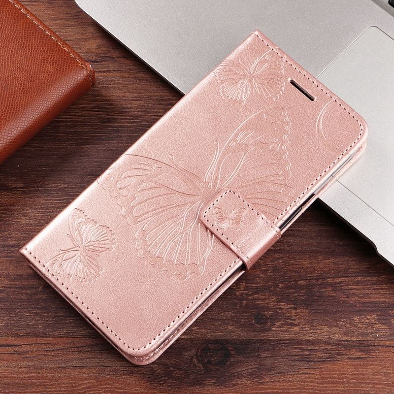 Luxus Prägung Schmetterling Brieftasche Fall für VIVO Y33S Y55S Y53 Y72 Y76 Y93 Y21 Y21S Y20 Y20S Y11S Y12S Y15S PU Leder Fl_voghion.com