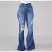 Women's Clothing High Elastic Flared Jeans_voghion.com