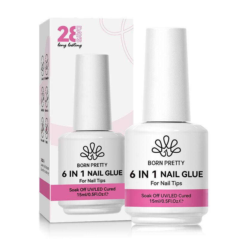 Pegamento multifunción para uñas BORN PRETTY: adhesivo de secado rápido para diamantes de imitación y extensor de puntas para una fijación fuerte, 5 g_voghion.com