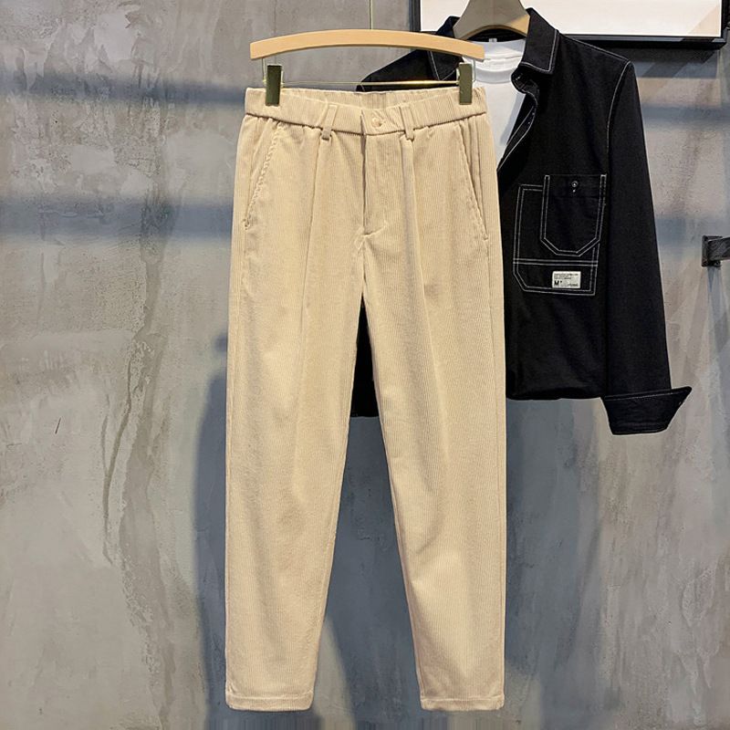 Abbigliamento Uomo Pantaloni in velluto a coste da uomo Pantaloni versatili da uomo Pantaloni lunghi da uomo Pantaloni casual dritti Pantaloni da uomo all'ingrosso Pantaloni da uomo estivi_voghion.com