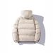 Men's Clothing Men's Winter Striped Puffer Jacket With Hood, Thickened Quilted Coat For Casual & Streetwear (Black/Gray/Khaki)_voghion.com