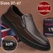 TerraStride Herrenschuhe aus Rindsleder, rutschfest, lässig, Frühling, verschleißfest, weiche Oberfläche, Slip-On, Business, Dad-Schuhe mittleren Alters_voghion.com