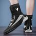 Herrenschuhe Neue atmungsaktive, rutschfeste High-Top-Trainings-Wrestlingschuhe für Herren, leichte, verschleißfeste Boxschuhe_voghion.com
