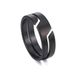 Aurora Atelier Stainless Steel Ring For Men Women Black Minimalist Casual Finger Rings 2025 Couple Jewelry Wedding Gift For Lover_voghion.com