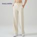 NT Barely There High Waist Drawstring Sports Wide Leg Women Loose Gym Long Running Slim Fit Yoga Pants_voghion.com