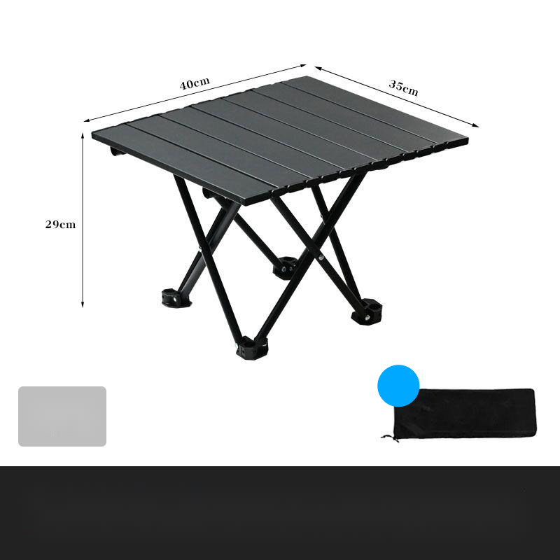 [23000 People Praise] Outdoor Folding Aluminum Alloy Picnic Table And Chair, Portable Camping Chicken Rolls Table,_voghion.com