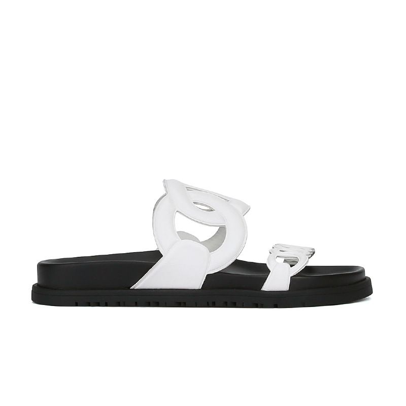 P Luji Nische hohle römische Hausschuhe Damen Sommer neue lässige All-Match-Oberbekleidung Schweinsnasen-Strandschuhe_voghion.com