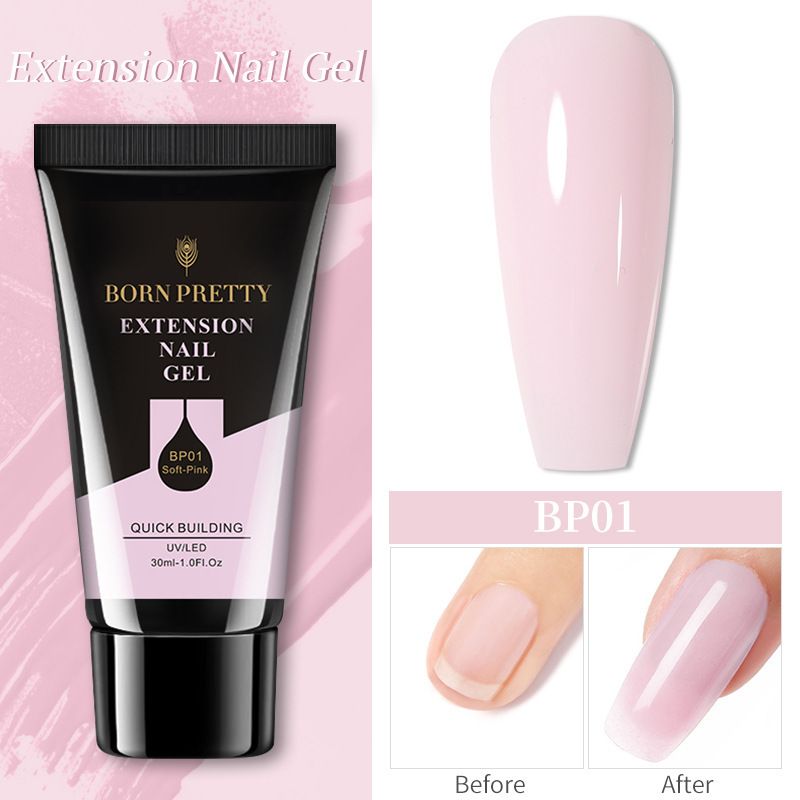 Colla per unghie BORN PRETTY New 30ml Colla per extension unghie Crystal senza supporto in carta Guida per extension Gel VU Glue_voghion.com