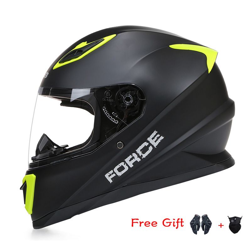 Motorradhelm Motorrad-Integralhelm Erwachsener Ganzjahres-Integralhelm für Winterfahrten_voghion.com