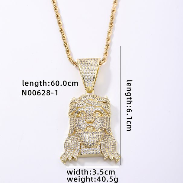 Hip hop Avatar anhänger retro charakter cartoon avatar männer halskette_voghion.com