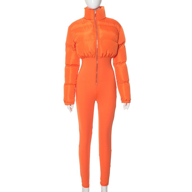 Ropa de mujer K23JP575 mono de algodón sexy mono ajustado elástico otoño e invierno chaqueta delgada fabricante_voghion.com
