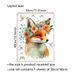 PVC frosted with flower wreath, fox butterfly, CH81523 living room, bedroom background decoration wall sticker_voghion.com