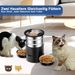 5L Automatischer Futterautomat Katze 2 Näpfe, Katzenfutter Automat 2.4G WiFi Edelstahl Anti-Clog Temporizador 24h 1-10 Mahlzeiten Tag 1-40 Porciones, Futte_voghion.com