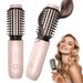 2 In 1 Hair Curler And Straightener 7000Mah Cordless Portable Travel Curling Iron Mini Brush, Rechargeable Heated Hot_voghion.com