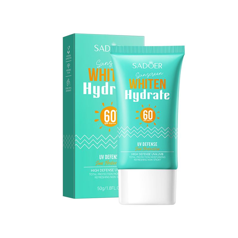 SADOER Whitening Hydraterende Isolatiecrème UV-bescherming Zonnebrandcrème Melk_voghion.com