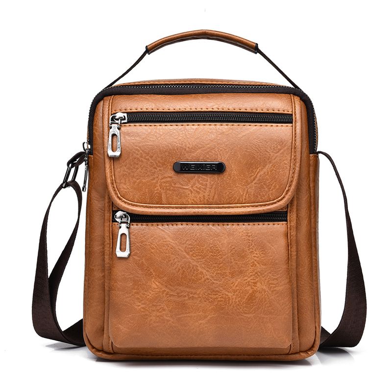 Borsa da viaggio in PU, borsa portatile retrò, borsa da uomo, borsa a tracolla, borsa a tracolla da uomo, zaino da uomo_voghion.com