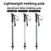 Kuangtu Outdoor Trekking Pole Snap-on Aluminiumlegierung Dreiteiliger Teleskop-Gehstock Klettern Wanderausrüstung_voghion.com