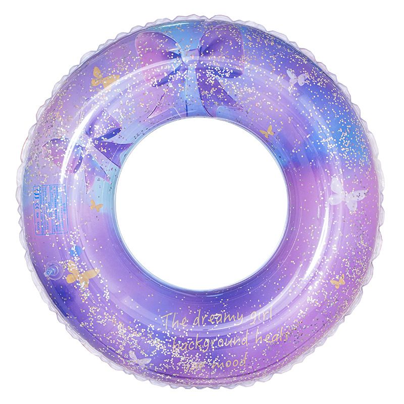 Purple Butterfly Inflatable Pool Float With Glitter Mesh – Sparkling Lounge Chair For Girls, Women & Pool Parties – Eco-Friendly PVC_voghion.com