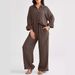 Women's Clothing Fashion Suits Loose Casual Tops Wide Leg Pants Cotton And Linen Two Piece Suits For Women_voghion.com