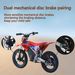 MX-E350 - Motocross Bike For Aged 4-8, 350W Internal Transmission Chassis, Maximum Driving Range Of 18km, RGB Support, Front And Rear Shock Springs And Mechanical Disc Brakes_voghion.com