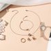 Montre-bracelet à quartz pour femme, cinq pièces, bracelet, bague, boucles d'oreilles et collier, coffret cadeau tendance_voghion.com