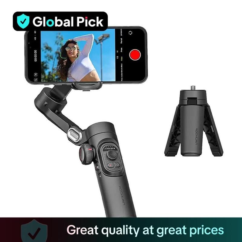 Handheld-3-Achsen-Anti-Shake-Aufnahmehalterung, Rotierender Automatischer Gesichtsverfolgungsstabilisator Für Echtzeit-Video, Handyzubehör, Tools Zur_voghion.com
