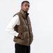 New Style With Plush And Thickened Men's Vest Stand Collar, Loose And Warm Autumn And Winter Men's Cotton Sleeveless Vest Jacket_voghion.com