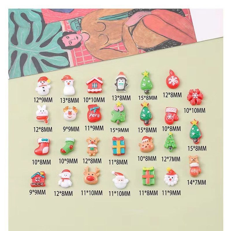 Tree Diy Accessories Resin Lucky Bag Handmade Cream Glue Phone Case Hairpin Christmas Decoration_voghion.com