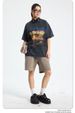 Washing Water Old Edging Retro Short-sleeved T-shirt Men's Washing Water T Old Loose Tide T_voghion.com