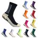 MagiMobo Grip Football Glue Dispenser Men Mid Calf Non Slip Running Sports Socks_voghion.com