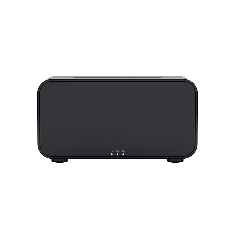 Diffusore di oli essenziali a fiamma 3D con luce notturna a LED colorata, umidificatore per aromaterapia a ultrasuoni per casa, camera da letto, ufficio - Nero/Bianco (A5/A6)_voghion.com