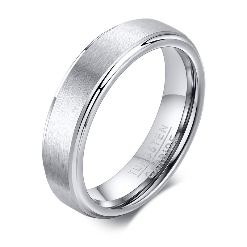 Erkek Takı Yüzükler Tungsten Çelik Yüzük Siyah Tungsten Çelik 5mm Siyah Altın Mezuniyet Sezonu Yüzüğü_voghion.com