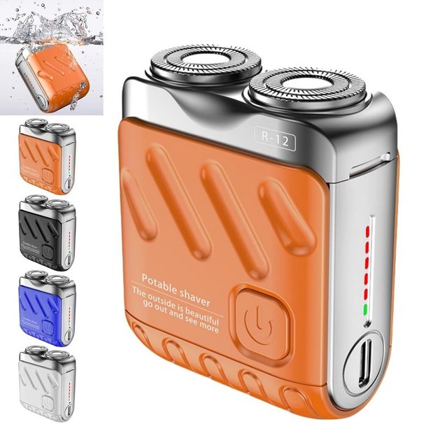 Mini Pocket Shaver Double-Ring Beard Shaver Portable Electric Razor_voghion.com